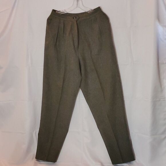 Hall Of Hanover, 100% Wool, Grey Women's Pants, Size 10 - Picture 1 of 7
